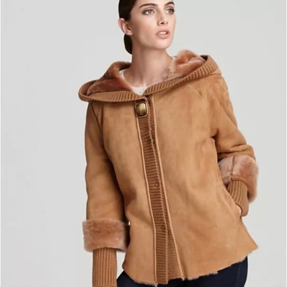 SALE! NEW!!! Maximilian 25" Lamb Shearling Jacket , size M, RETAIL $2.495,00